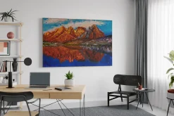 Öl Gemälde 'Indian Summer Vibes' | Handgemaltes Unikat