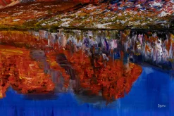 Öl Gemälde 'Indian Summer Vibes' | Handgemaltes Unikat