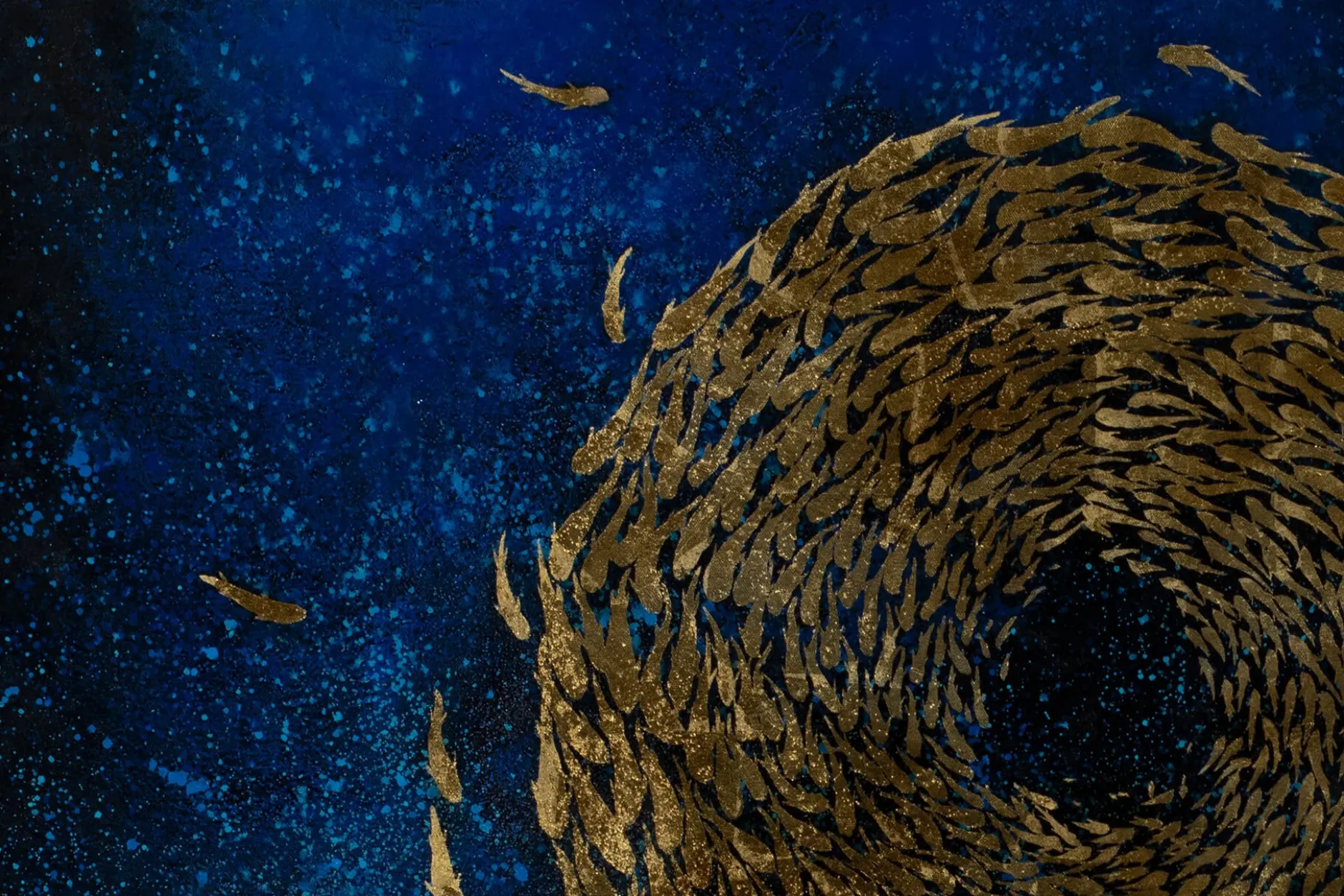 Öl Gemälde 'Inner Circle' | Handgemaltes Unikat