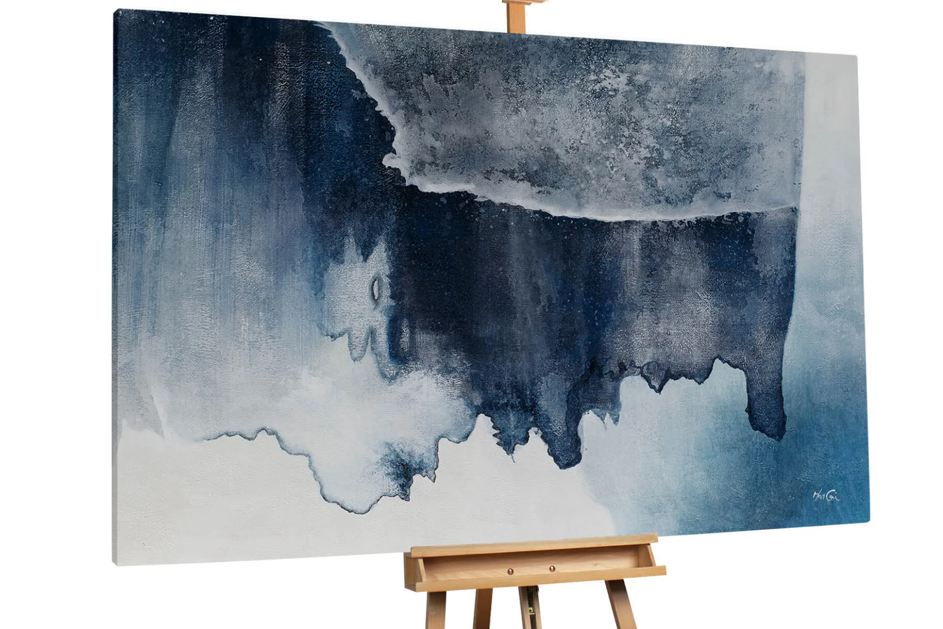 Öl Gemälde 'Inside the Glacier' | Handgemaltes Unikat