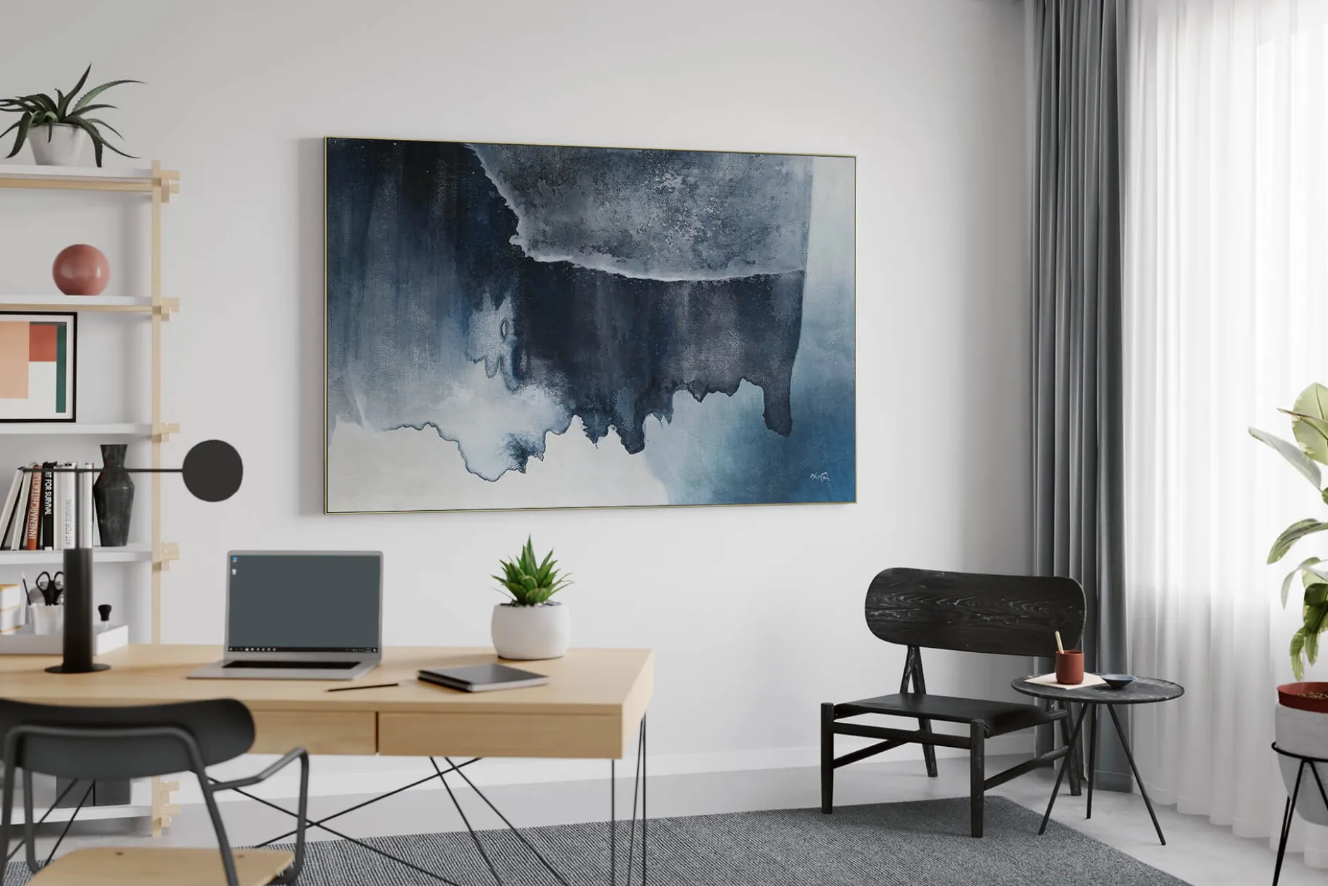 Öl Gemälde 'Inside the Glacier' | Handgemaltes Unikat