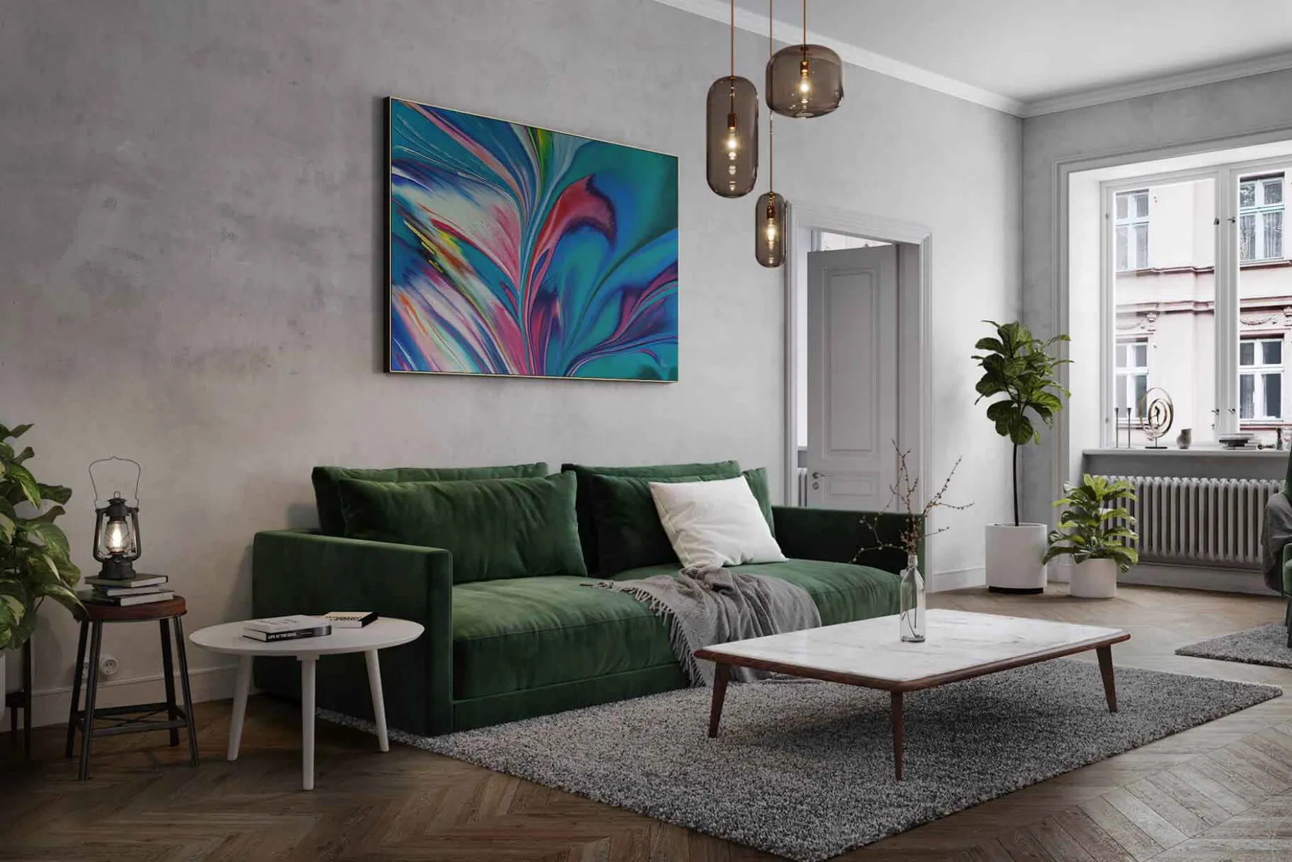 Öl Gemälde 'In the creative Flow' | Handgemaltes Unikat