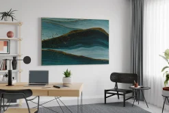 Öl Gemälde 'In turquoise Shimmer' | Handgemaltes Unikat