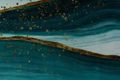 Öl Gemälde 'In turquoise Shimmer' | Handgemaltes Unikat