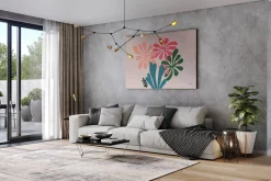 Öl Gemälde 'Jaunty Flowers' | Handgemaltes Unikat