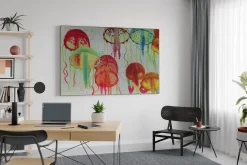 Öl Gemälde 'Jellyfish Spectrum' | Handgemaltes Unikat
