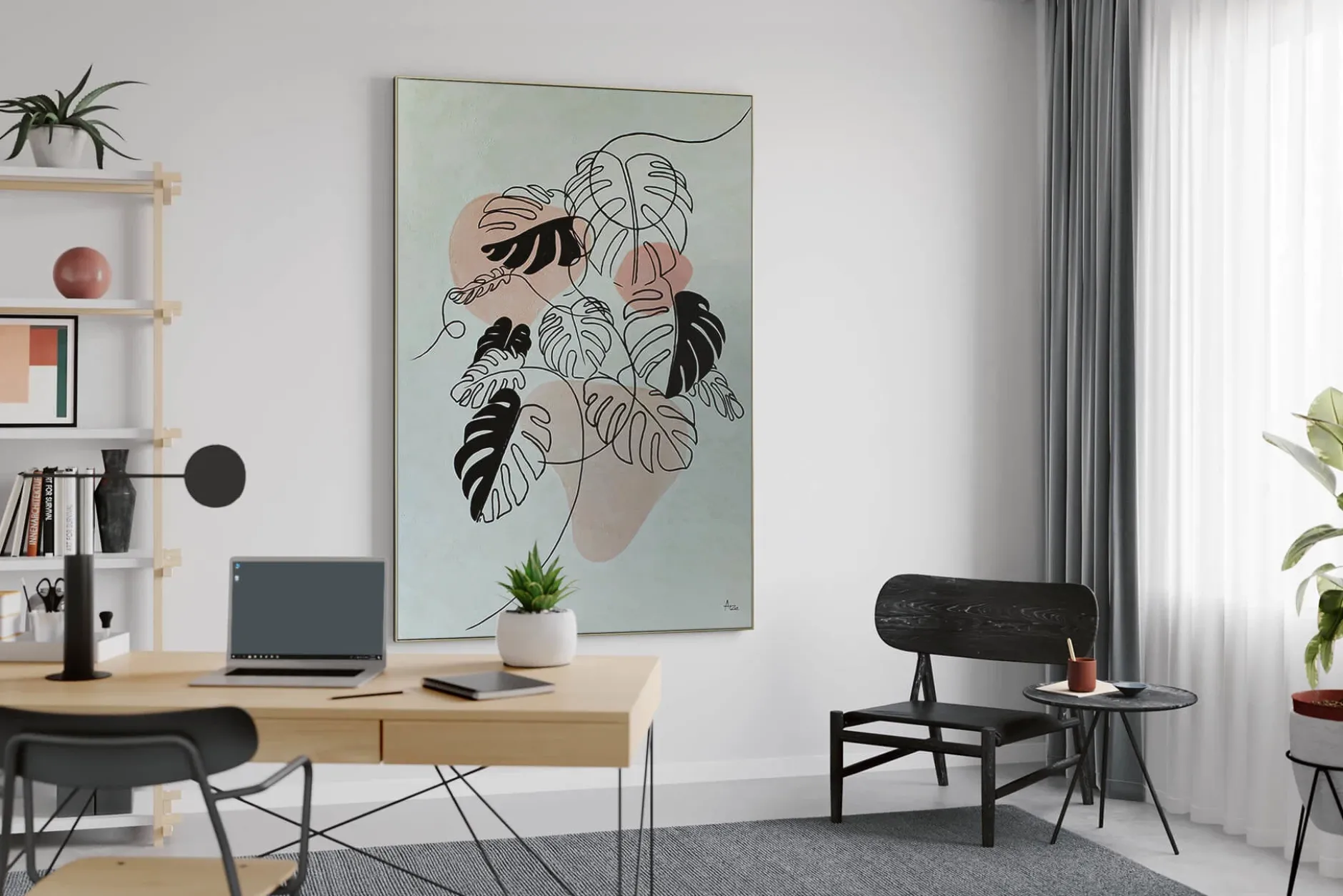 Öl Gemälde 'Jungle Creation' | Handgemaltes Unikat