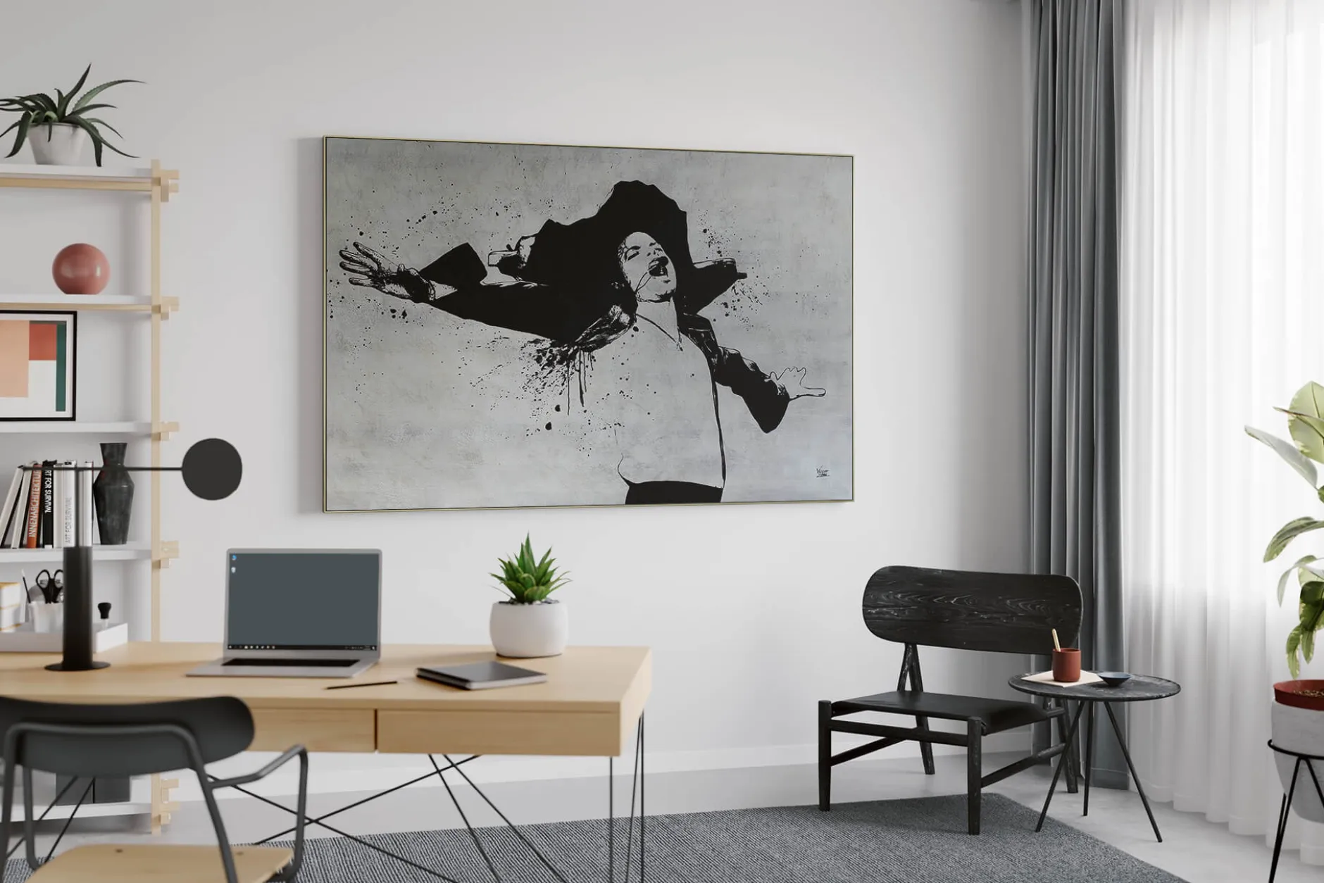 Öl Gemälde 'King of Pop' | Handgemaltes Unikat