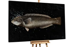 Öl Gemälde 'Königin der Fische' | Handgemaltes Unikat