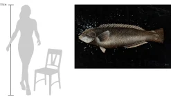 Öl Gemälde 'Königin der Fische' | Handgemaltes Unikat