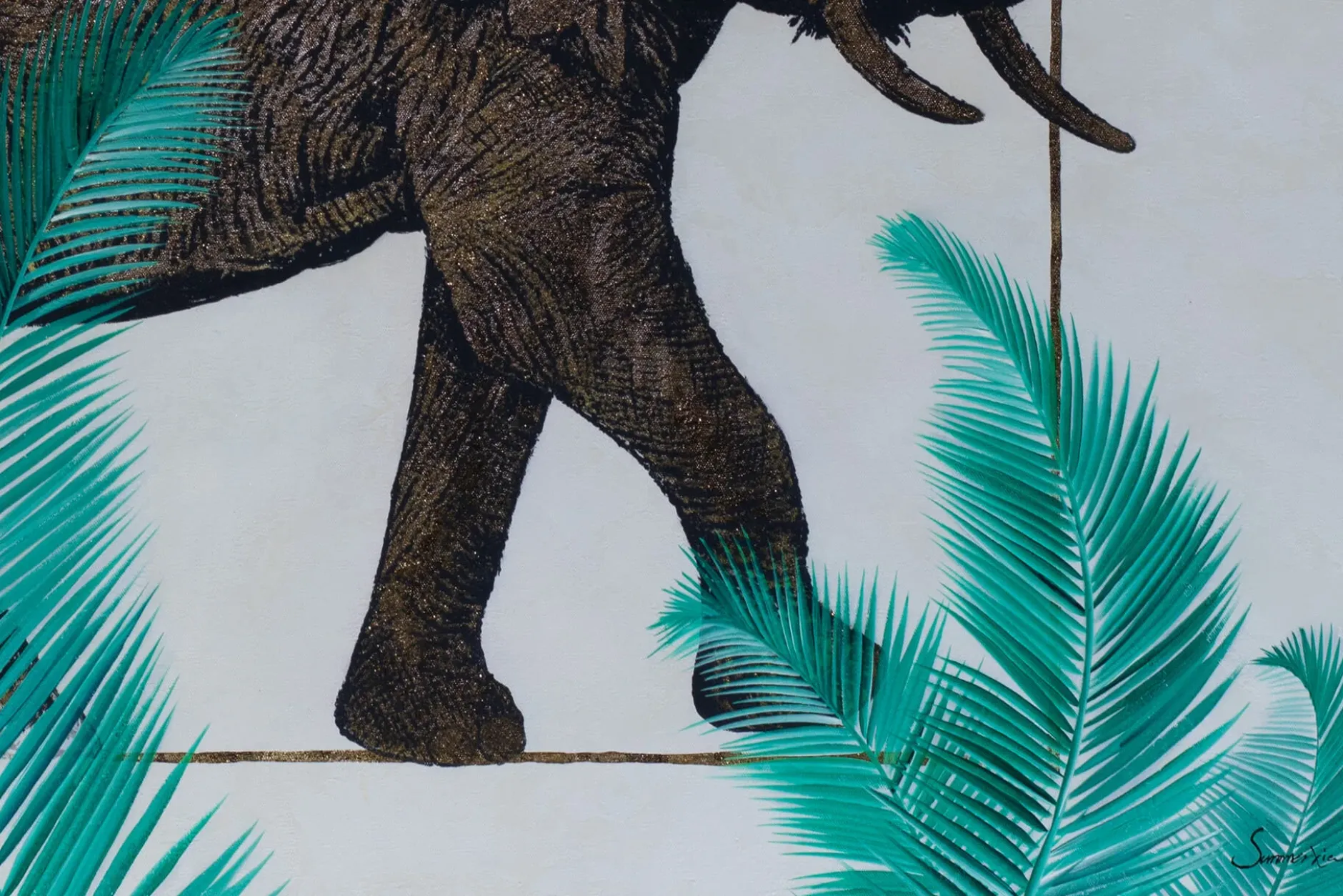 Öl Gemälde 'König von Afrika' | Handgemaltes Unikat