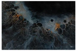 Öl Gemälde 'Kosmisches Gold' | Handgemaltes Unikat