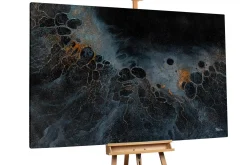 Öl Gemälde 'Kosmisches Gold' | Handgemaltes Unikat