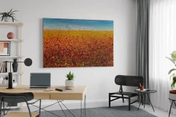 Öl Gemälde 'Lava and Sky' | Handgemaltes Unikat