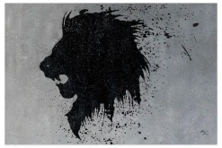 Öl Gemälde 'Lion Nature' | Handgemaltes Unikat