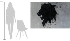 Öl Gemälde 'Lion Nature' | Handgemaltes Unikat