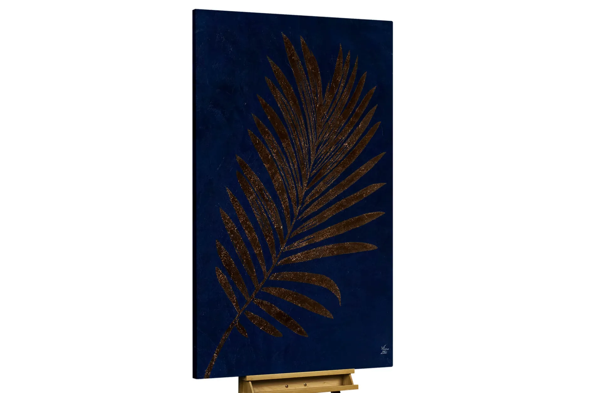 Öl Gemälde 'Lustrous Leaf' | Handgemaltes Unikat