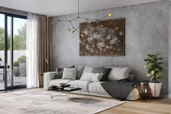 Öl Gemälde 'Magic Snow Crystals' | Handgemaltes Unikat