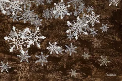 Öl Gemälde 'Magic Snow Crystals' | Handgemaltes Unikat