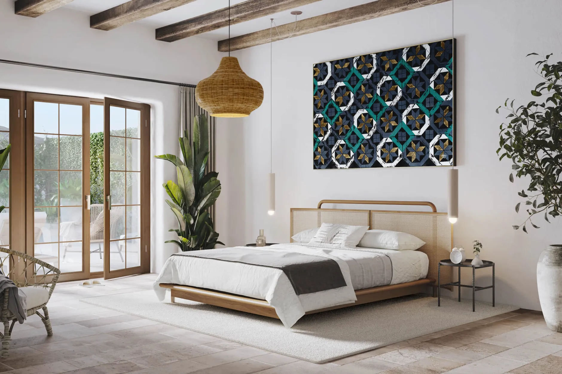 Öl Gemälde 'Magnificent Tiles' | Handgemaltes Unikat