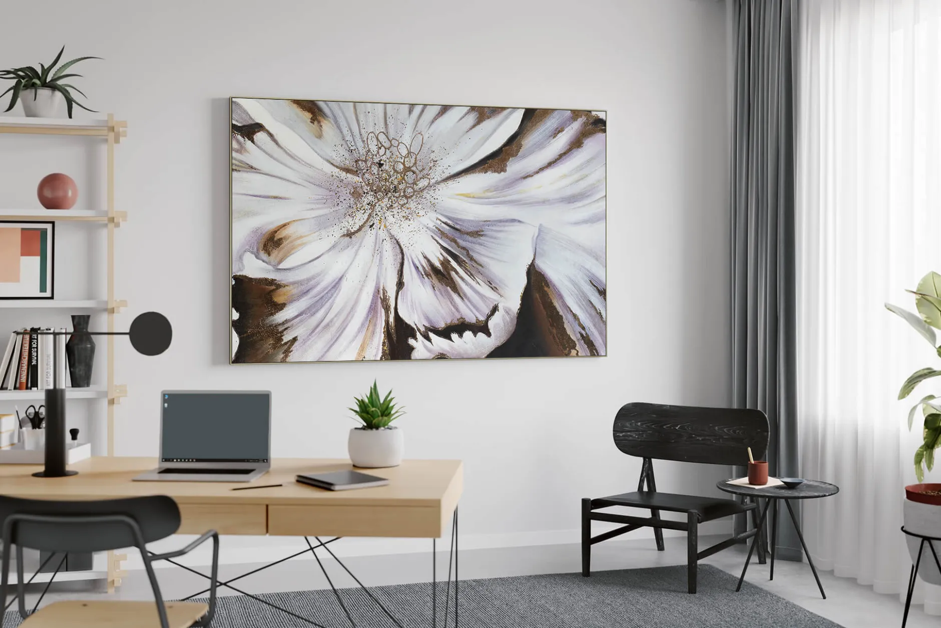 Öl Gemälde 'Majestic Blossom' | Handgemaltes Unikat