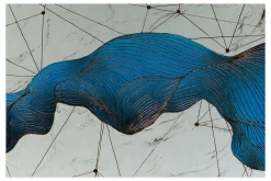 Öl Gemälde 'Marble Aquamarine' | Handgemaltes Unikat