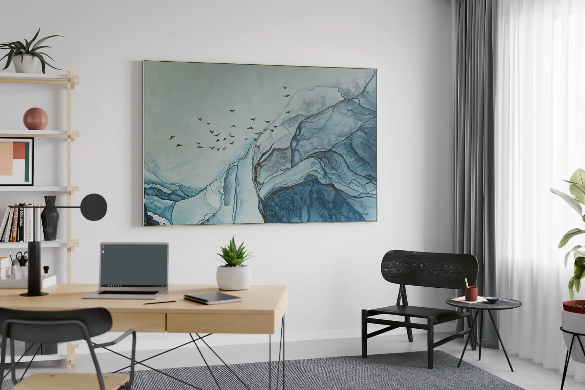 Öl Gemälde 'Marble Landscapes' | Handgemaltes Unikat