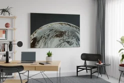 Öl Gemälde 'Marble Planet' | Handgemaltes Unikat