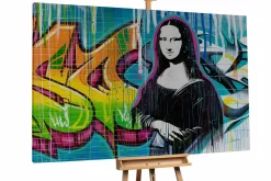 Öl Gemälde 'Mona Lisa 2.0' | Handgemaltes Unikat