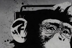 Öl Gemälde 'Monkey Music' | Handgemaltes Unikat