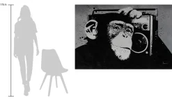 Öl Gemälde 'Monkey Music' | Handgemaltes Unikat
