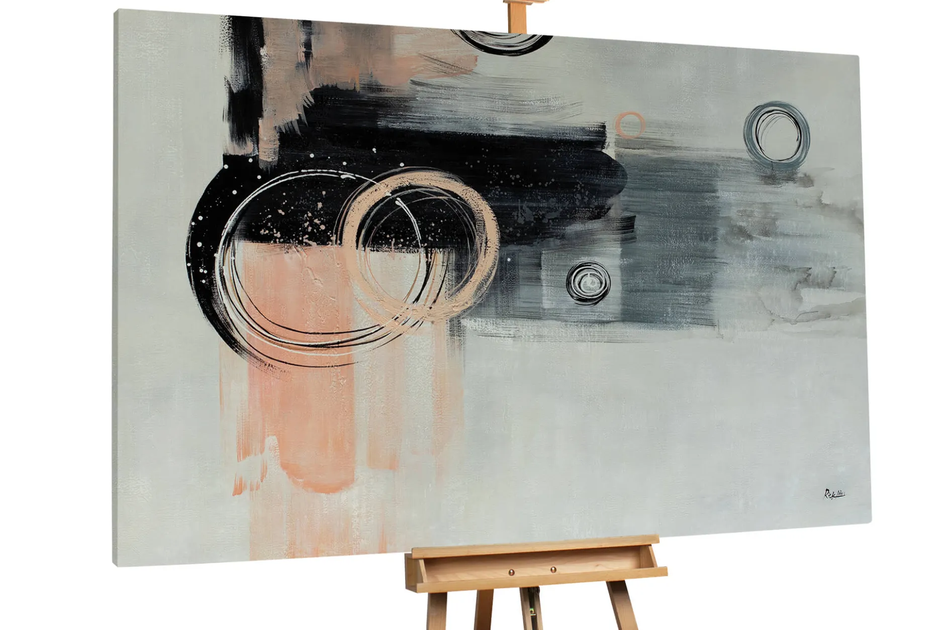 Öl Gemälde 'Mystery Eclipse' | Handgemaltes Unikat
