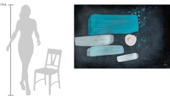 Öl Gemälde 'Neon Motif' | Handgemaltes Unikat