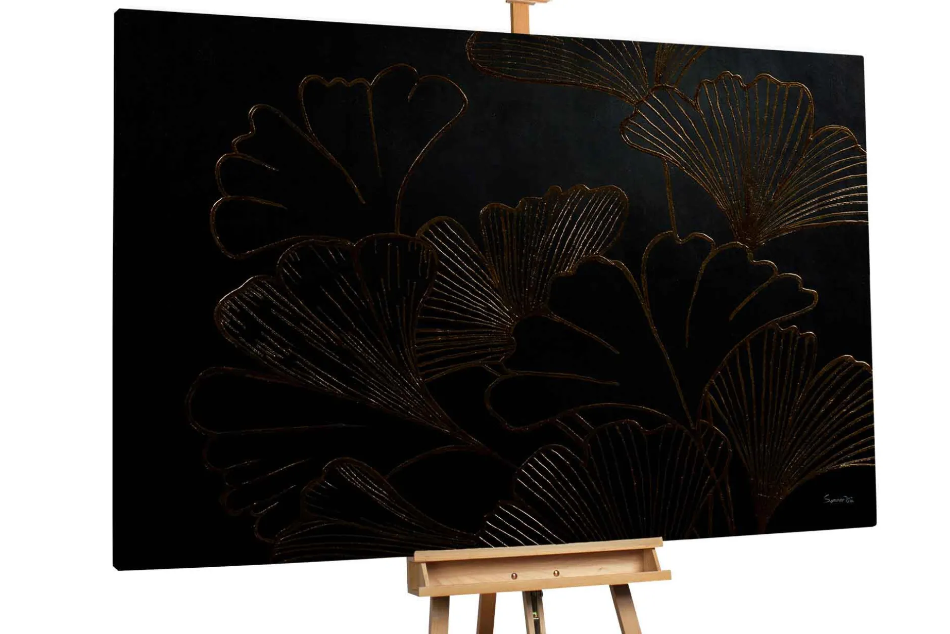 Öl Gemälde 'Night Flowers' | Handgemaltes Unikat