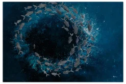 Öl Gemälde 'Oceanic Formation' | Handgemaltes Unikat
