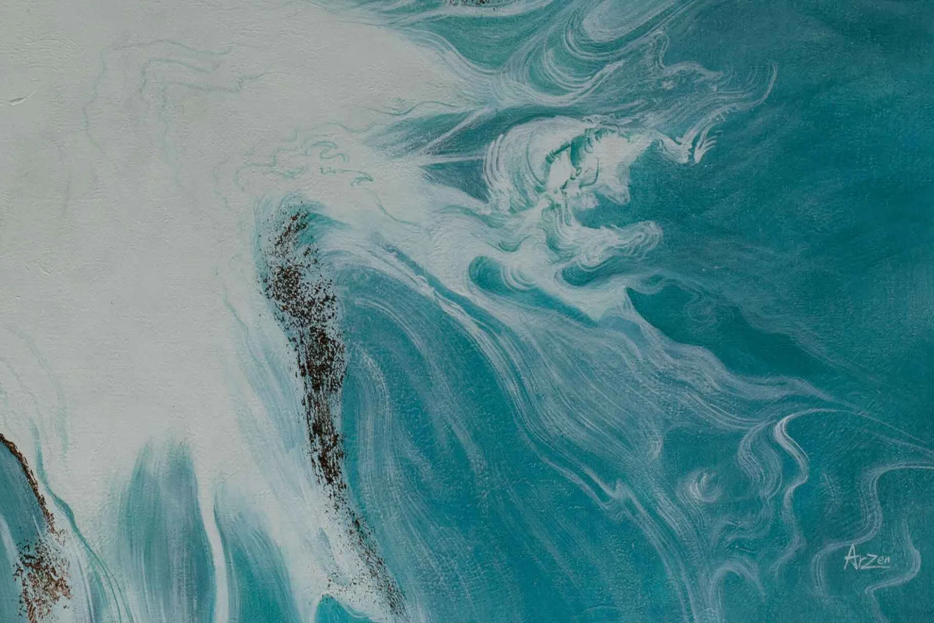 Öl Gemälde 'Ocean Paradise' | Handgemaltes Unikat