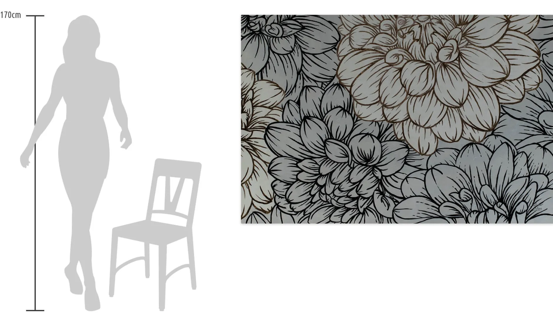 Öl Gemälde 'Panorama of Flowers' | Handgemaltes Unikat