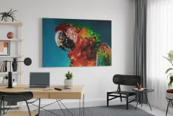 Öl Gemälde 'Parrot Mosaic' | Handgemaltes Unikat