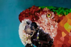 Öl Gemälde 'Parrot Mosaic' | Handgemaltes Unikat