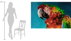Öl Gemälde 'Parrot Mosaic' | Handgemaltes Unikat