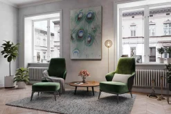 Öl Gemälde 'Peacock Finery' | Handgemaltes Unikat