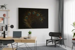 Öl Gemälde 'Peacock footprints' | Handgemaltes Unikat