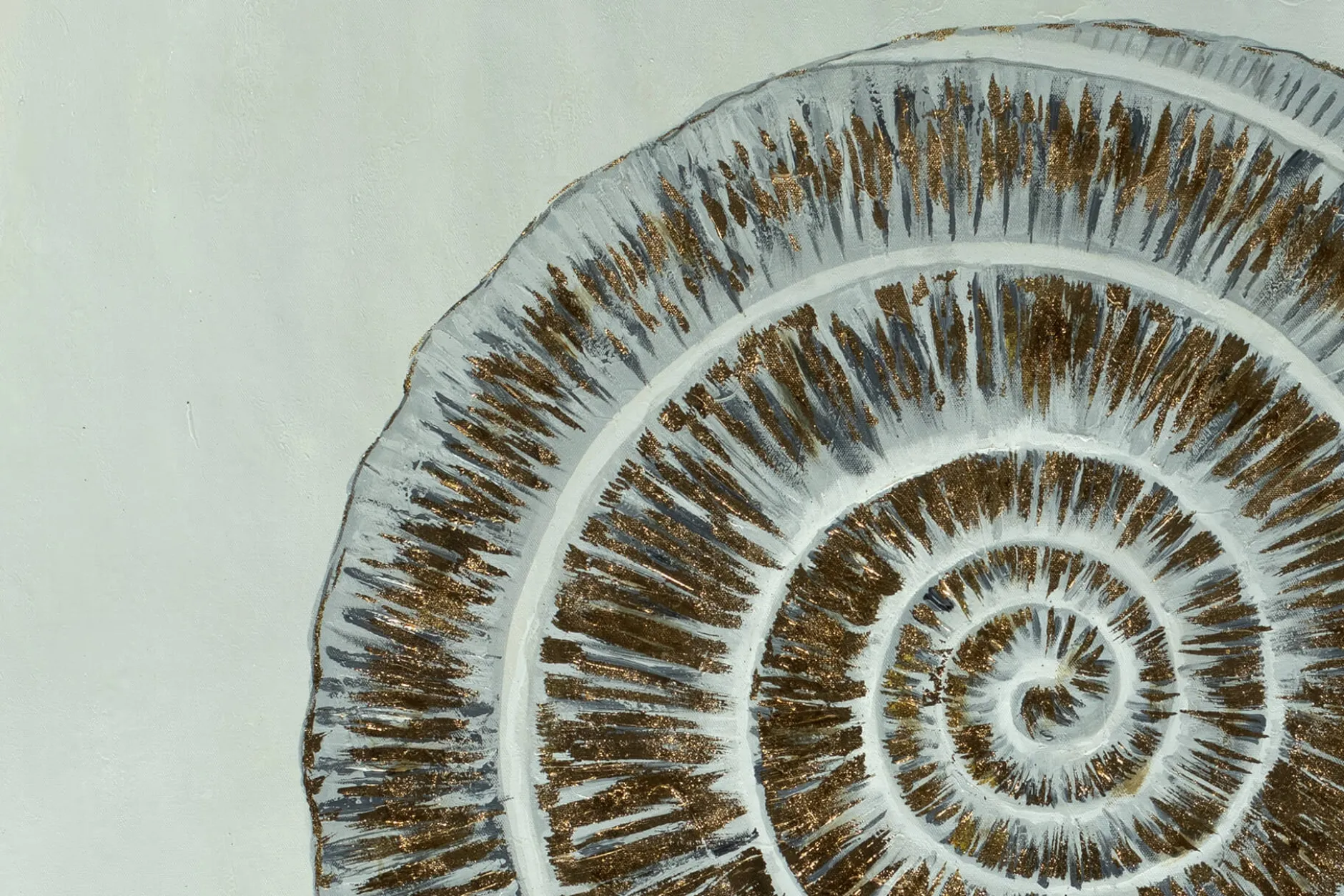 Öl Gemälde 'Pearlescent Conch' | Handgemaltes Unikat