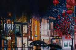 Öl Gemälde 'Peking Nights' | Handgemaltes Unikat