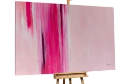 Öl Gemälde 'Pink Rain' | Handgemaltes Unikat