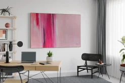 Öl Gemälde 'Pink Rain' | Handgemaltes Unikat