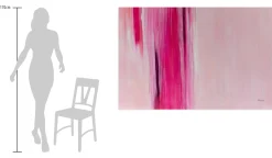 Öl Gemälde 'Pink Rain' | Handgemaltes Unikat