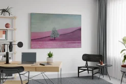 Öl Gemälde 'Pink Vastness' | Handgemaltes Unikat