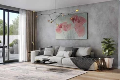 Öl Gemälde 'Poppies in the Haze' | Handgemaltes Unikat