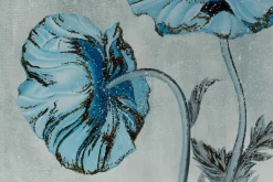Öl Gemälde 'Poppy Blues' | Handgemaltes Unikat